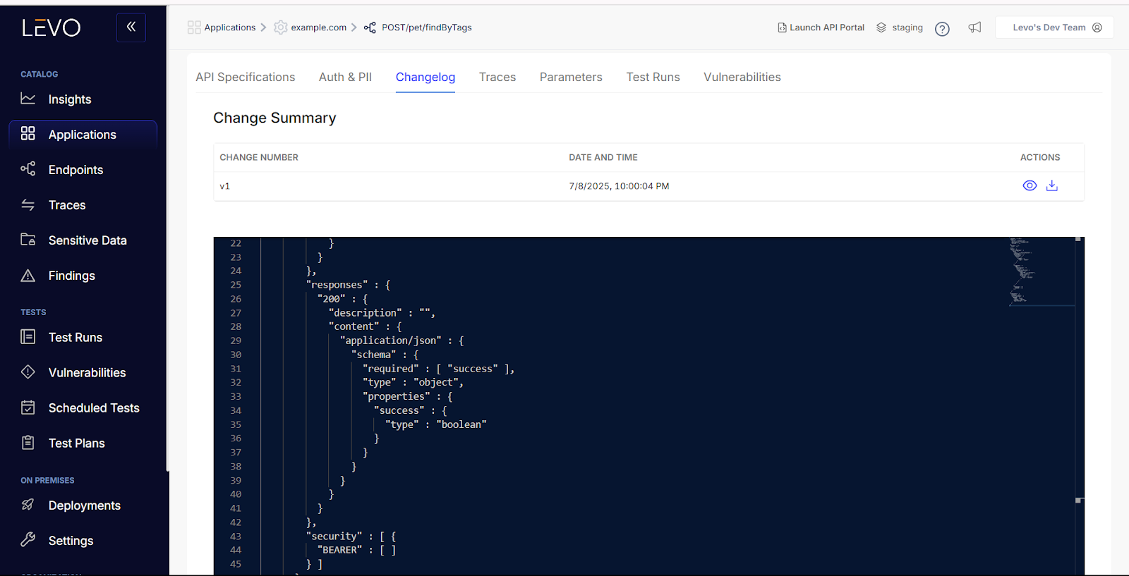 Automatic API documentation from live traffic: OpenAPI generation